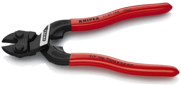 Knipex KNIPEX CoBolt® S kompakti pulttileikkuri musta atramentoitu, muovipinnoitteella 160 mm