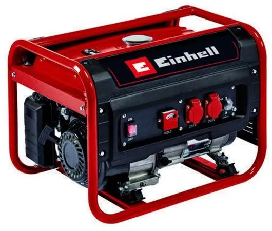 Einhell TC-PG 25/1/E5 bensiinikäyttöinen generaattori, jossa on 2x230V ulostuloa, 2400 wattia