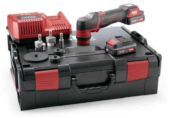 Flex akulla toimiva kiillotuskone PXE 80 10.8-EC/2.5 Set