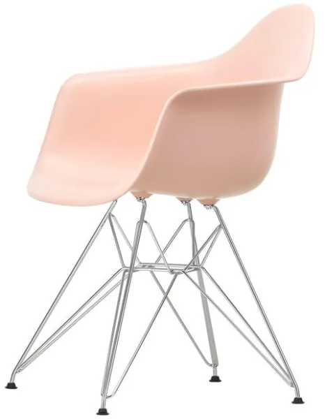 Vitra Eames Plastic DAR Ruokapöydän tuoli RE Pale Rose/Kromi